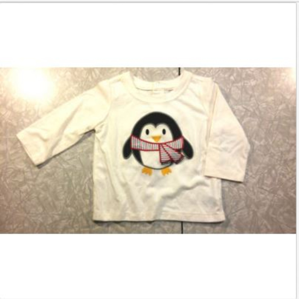 Baby PLACE 9-12 Months Penguin w/ Scarf Top